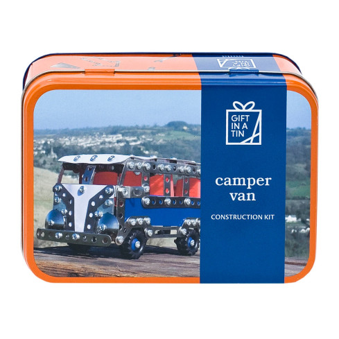 Camper Van Construction Kit Gift in a Tin