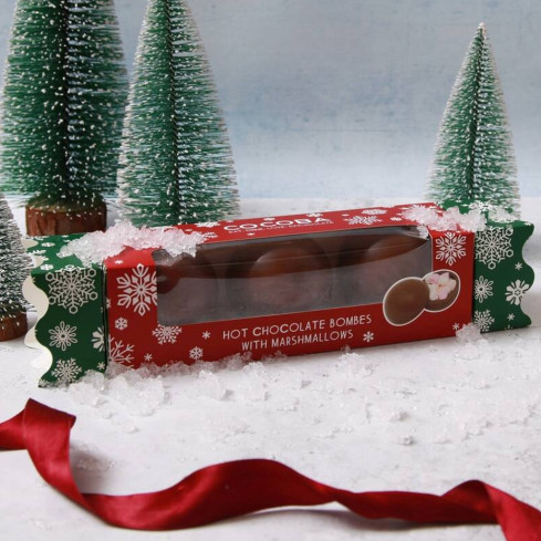 Milk Hot Chocolate Bombes Cracker